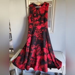 Calvin Klein Red floral dress